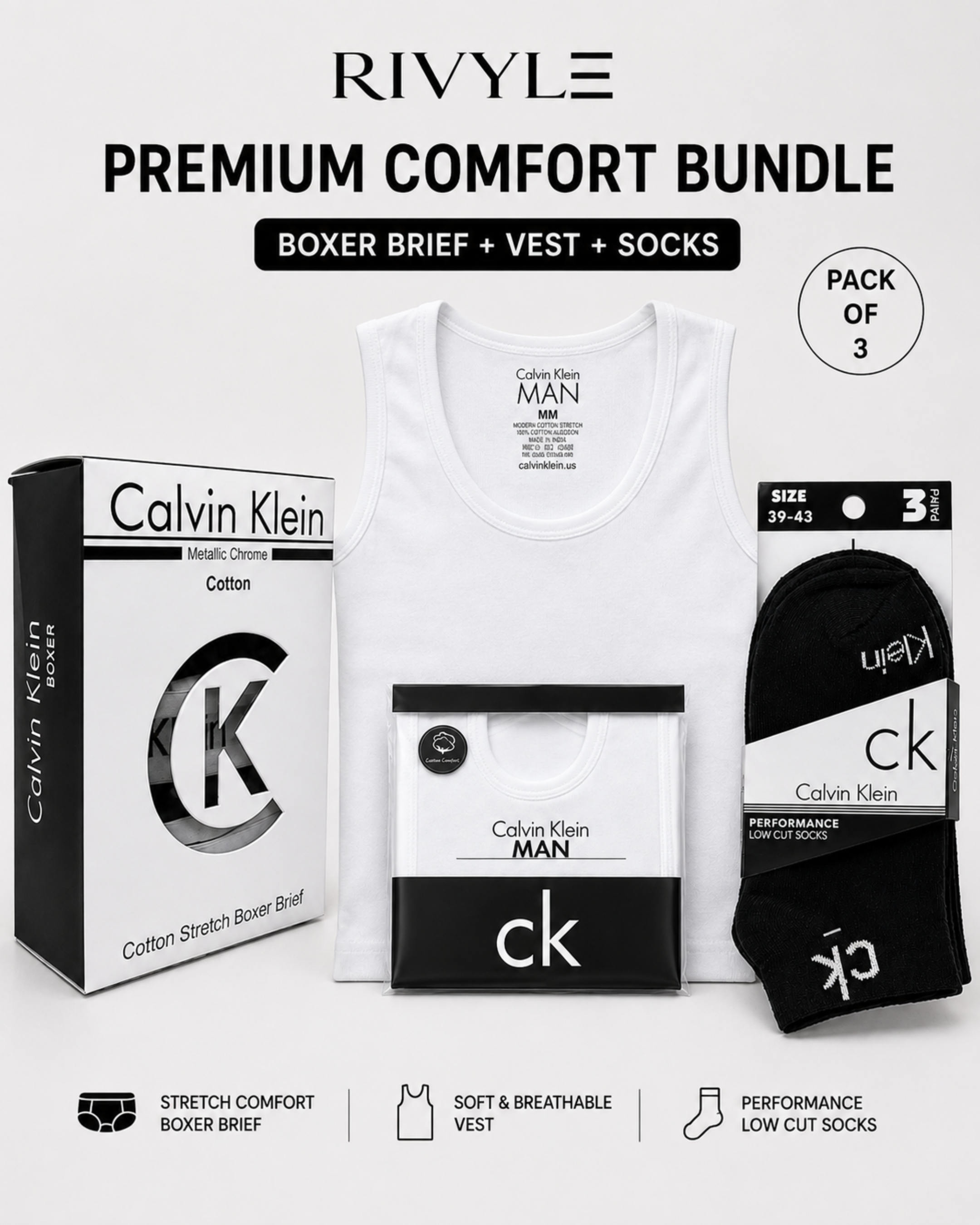 Rivyle branded C-a-l-v-i-n K-a-l-i-n  Bundle