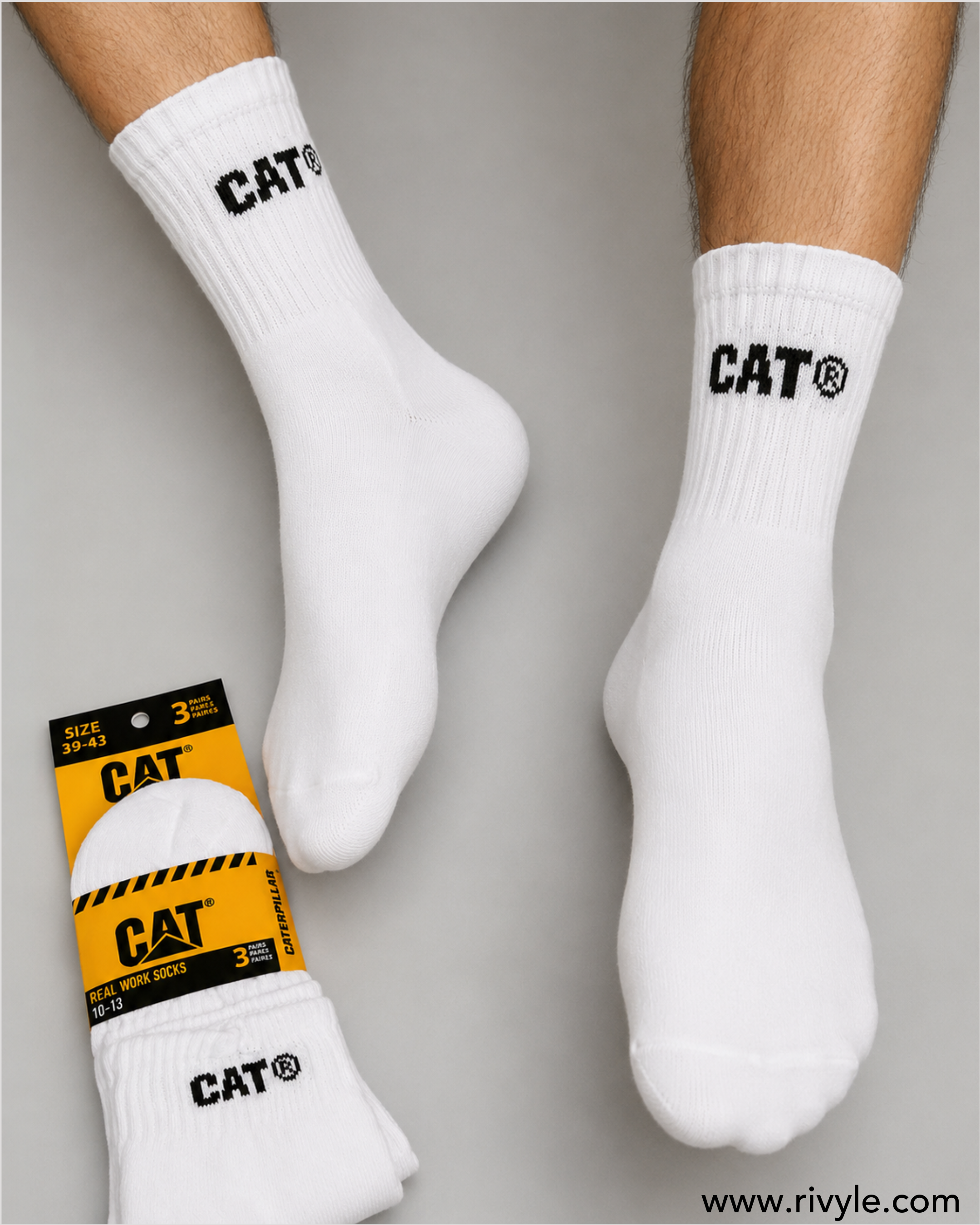 Rivyle Branded C-A-T work Sock (Pack of 3)